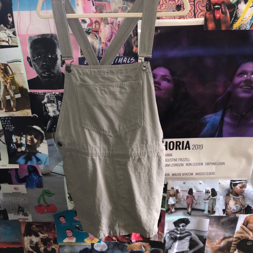 Urban Outfitters green overall dress